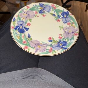 Iris by Suzanne Clee. Flower Blossom Desert Plate by Lenox